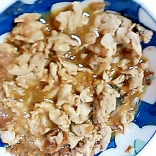 レンジで簡単♪豚肉の梅干し和え